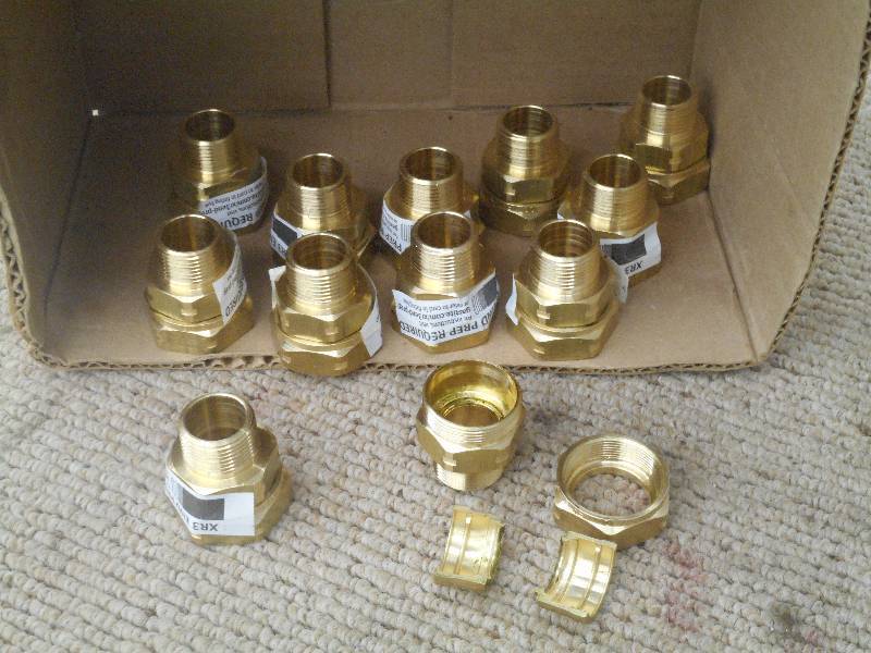 (12) GasTite 34 Male Fittings ...