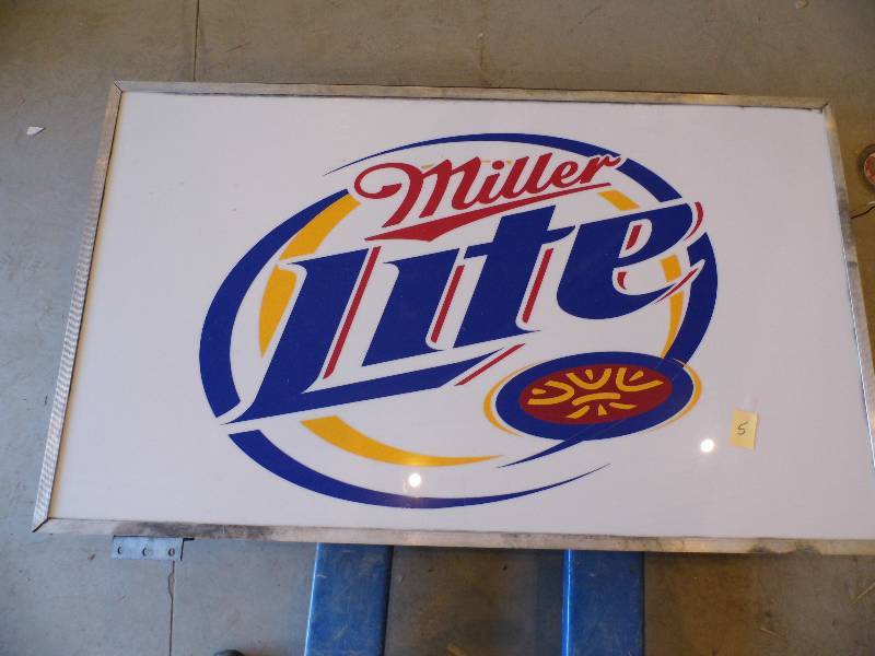 Miller Lite Beer Sign