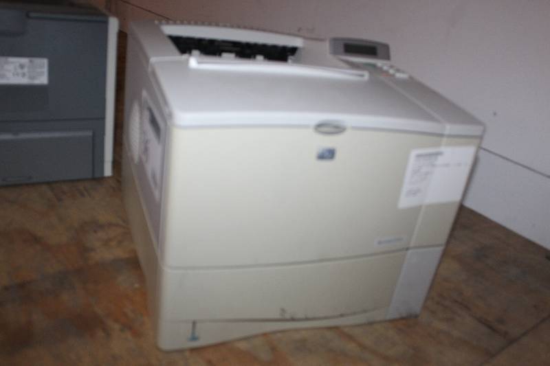 lot 36 image: HP Black and White LaserJet 4100n Printer