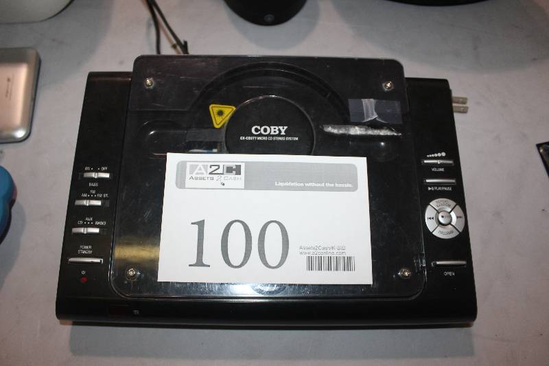 lot 100 image: Coby Micro CD System with AMFM Tuner