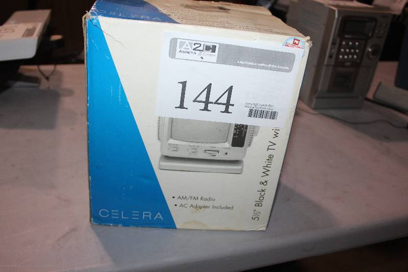 lot 144 image: Celera 5 12 Black & White TV with AMFM Tuner