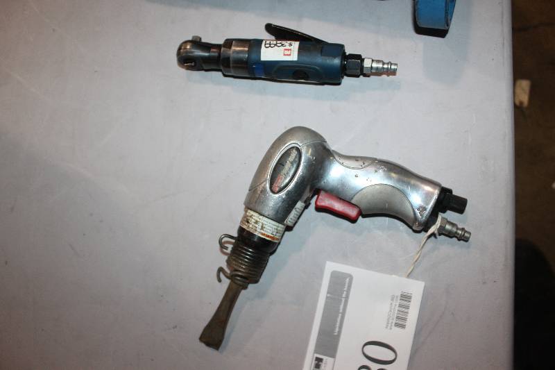lot 180 image: Lot of (2) Air Power Tools Including 1) Coleman Powermate Chisel AND 1) Ratchet