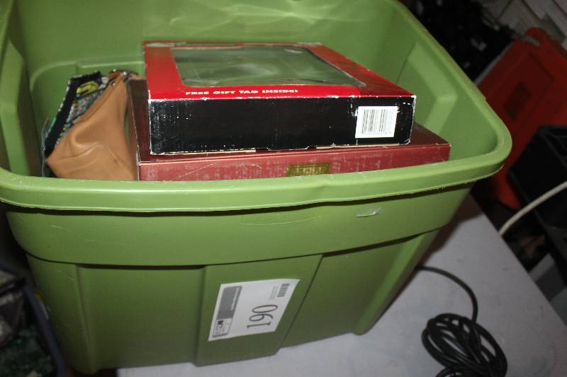lot 190 image: Box Lot of Collectibles Including Tiger Woods Framed Photo China And More