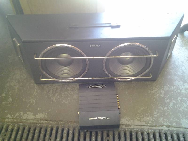 lot 24 image: Electra Sub Speakers