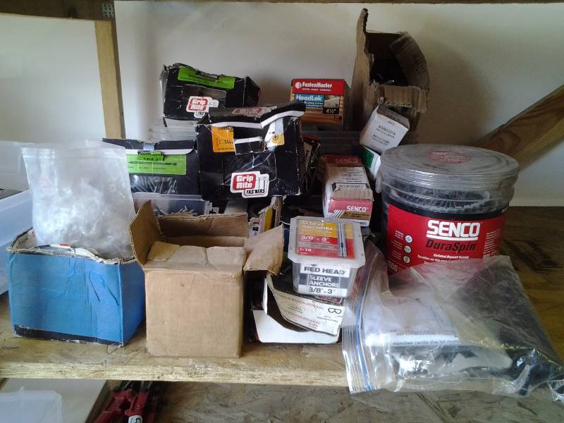 lot 59 image: Large Lot Of Hardware, Nails, Screws