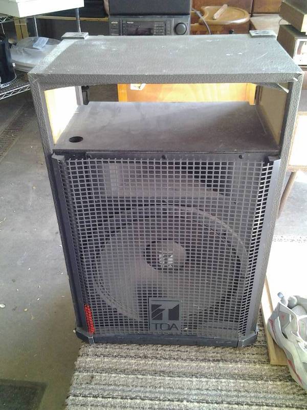 lot 69 image: TOA Speaker (15) In Cabinet 12x19x28