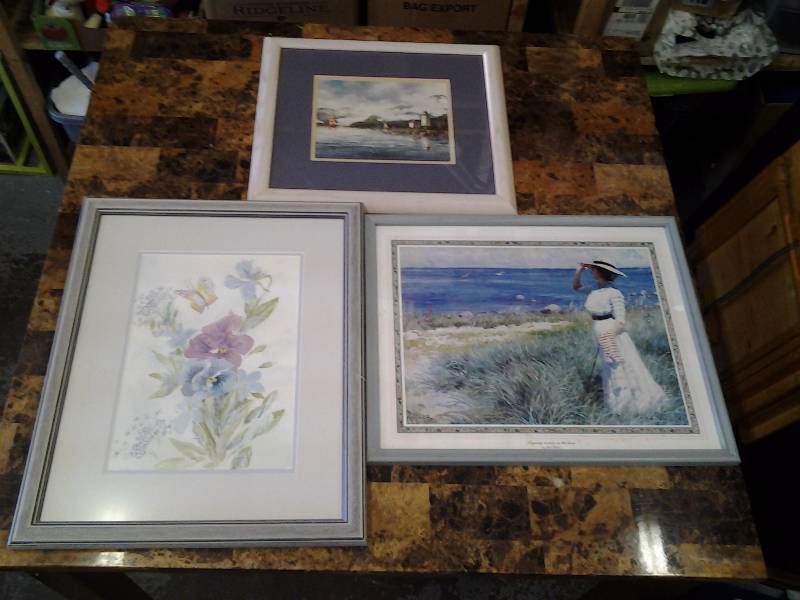 lot 99 image: 3-Framed Pictures (21x17)
