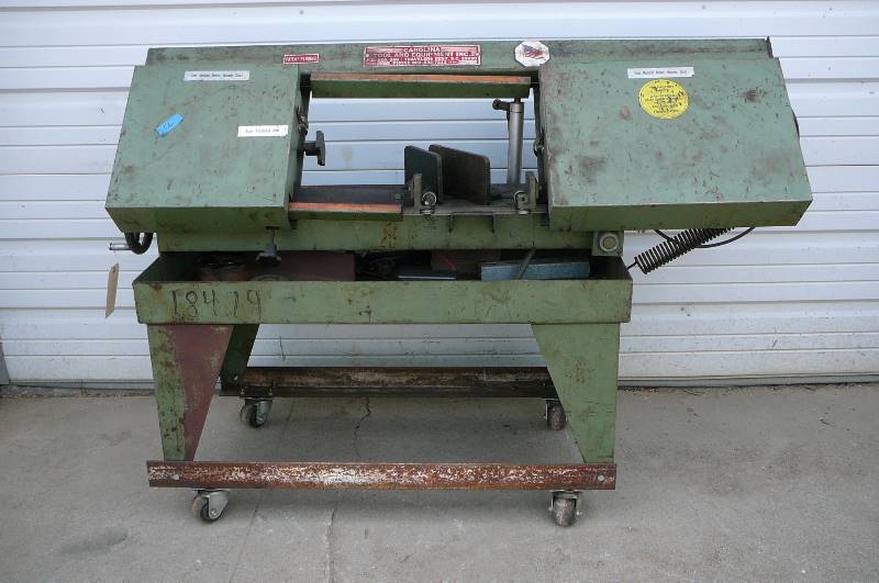 lot 20 image: POWER BAND SAW ON CASTERS