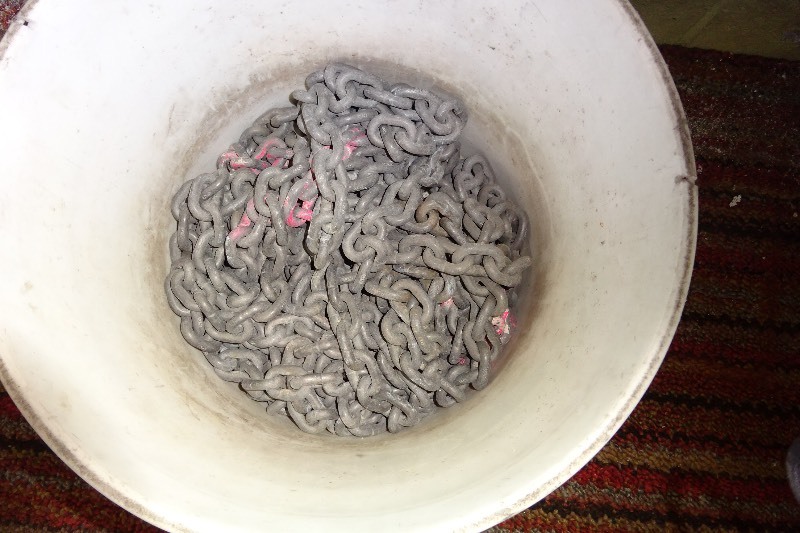 Bucket of chains