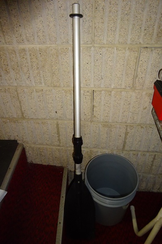 Paddle and a bucket