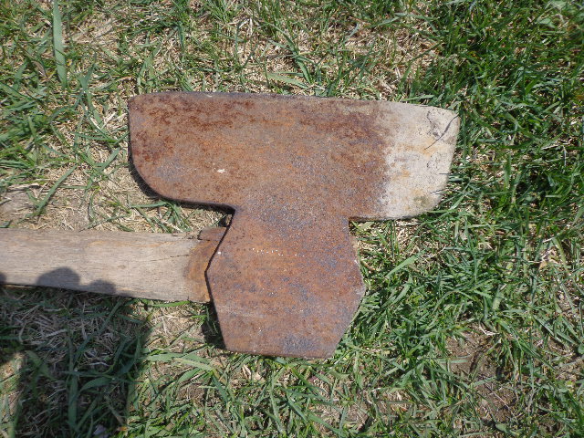 Old Wooden Handled Broadhead Axe