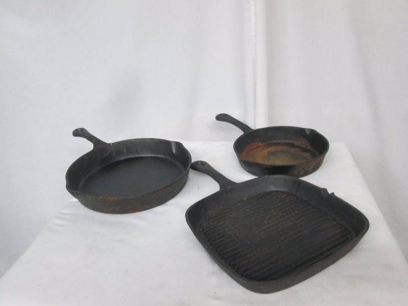 Chefs Mark Pre-Seasoned Cast Iron 3-pc. Set