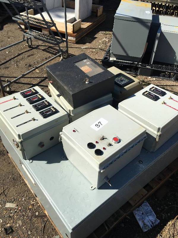Pallet lot of electrical boxes
