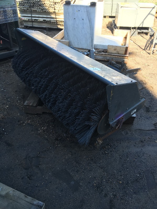 Sidewalk brush  snow sweeper attachment
