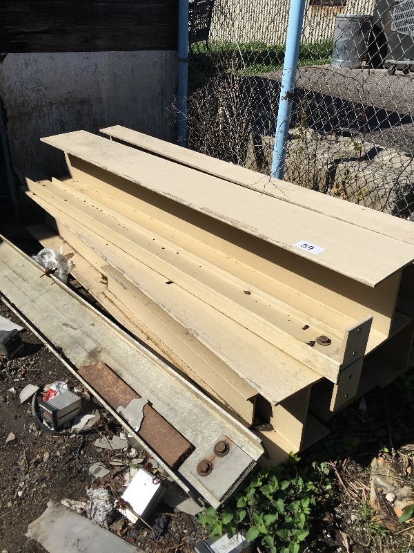 Fiberglass I-beam sections