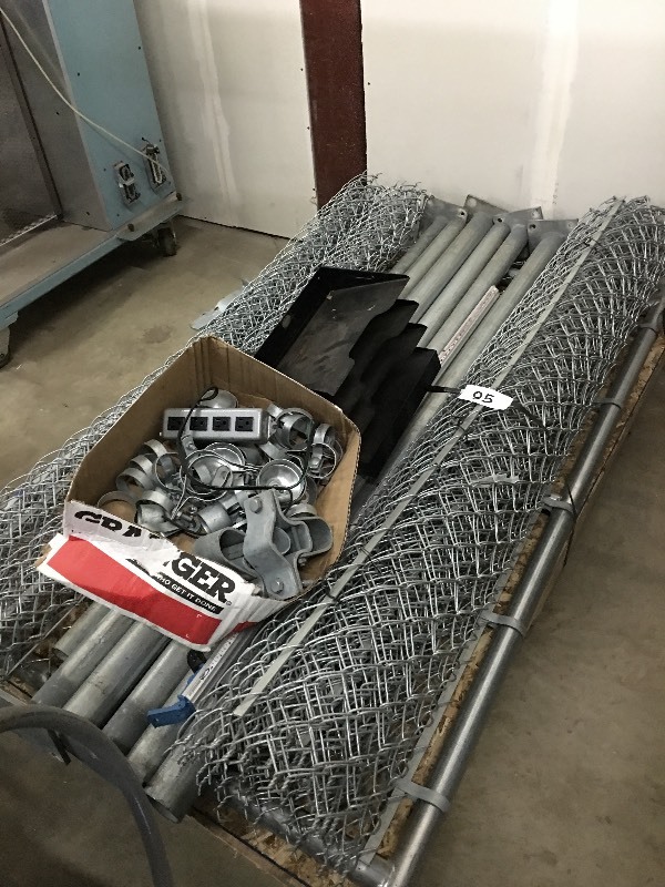 Pallet of chain link fencing