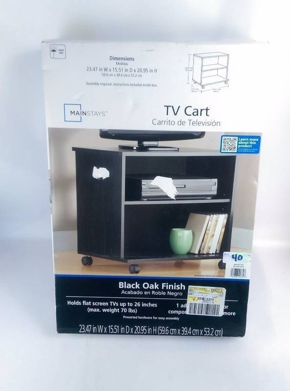 Mainstays tv deals cart