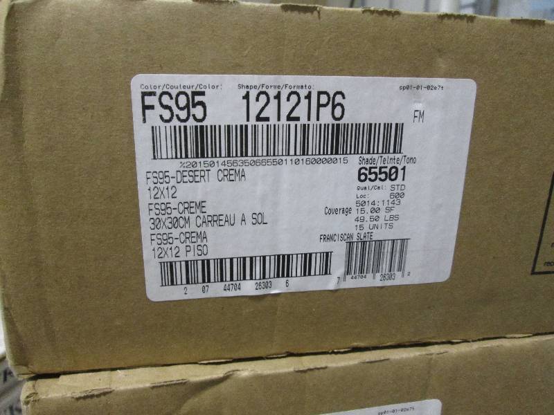 Ceramic Tile Flooring - Brand New