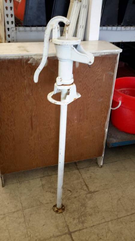 lot 63 image: Cast iron pump