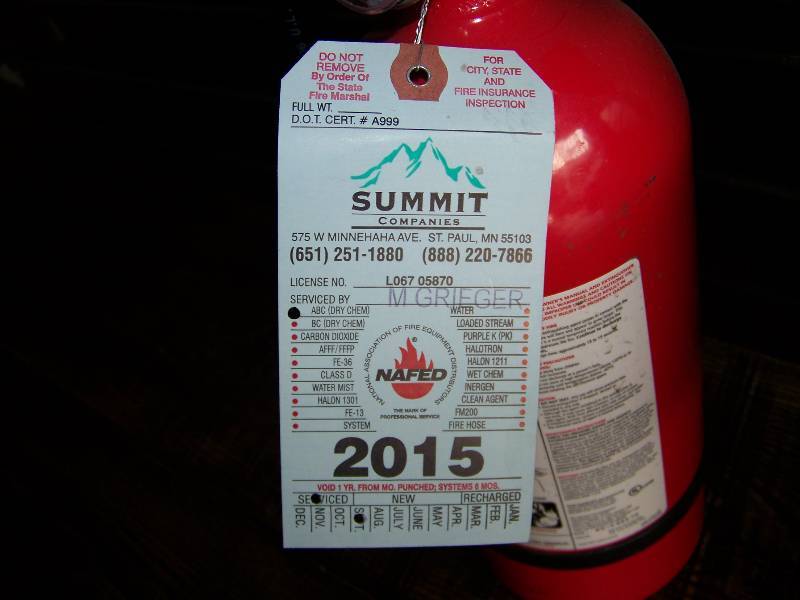 (3) Fire Extinguishers