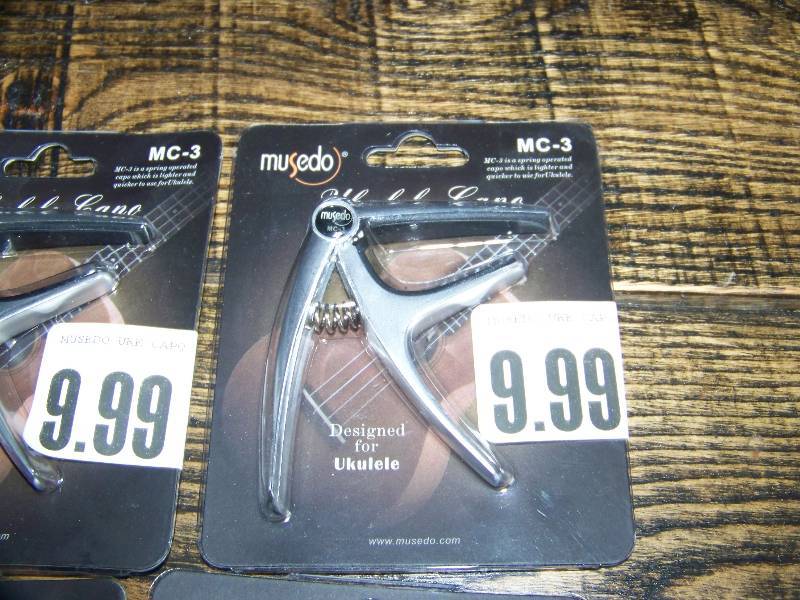 (7) Musedo, Ukulele Capos  - BRAND NEW in Original Packaging