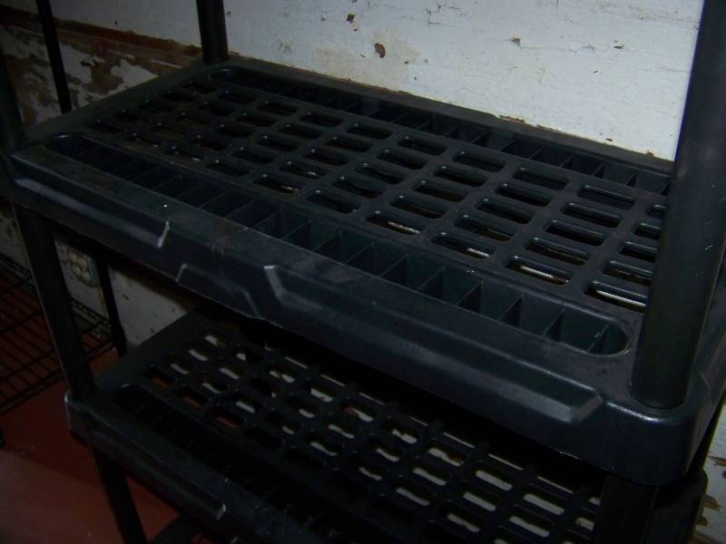 Plastic, 5-Shelf Rack  Shelf
