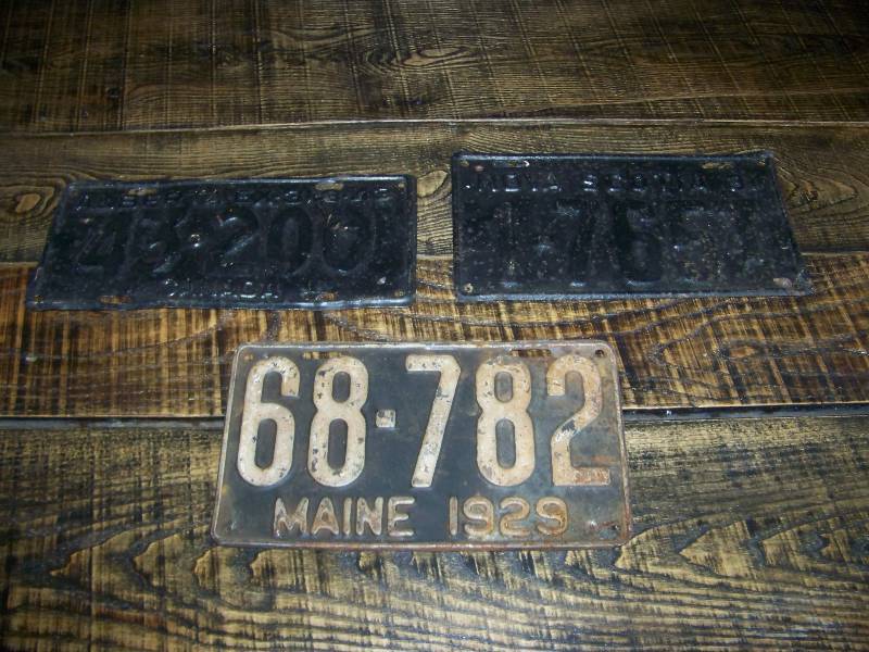 (6) Vintage  Collectible Vehicle License Plates