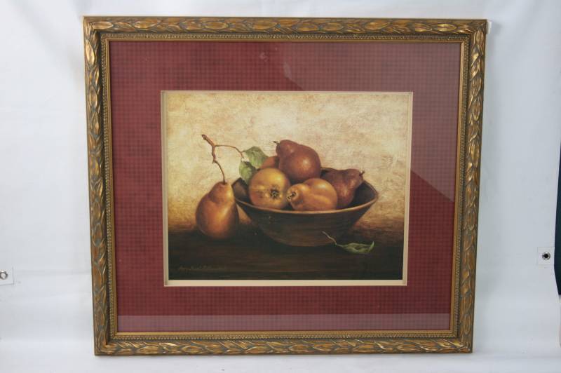Nicely framed Still Life- Pears