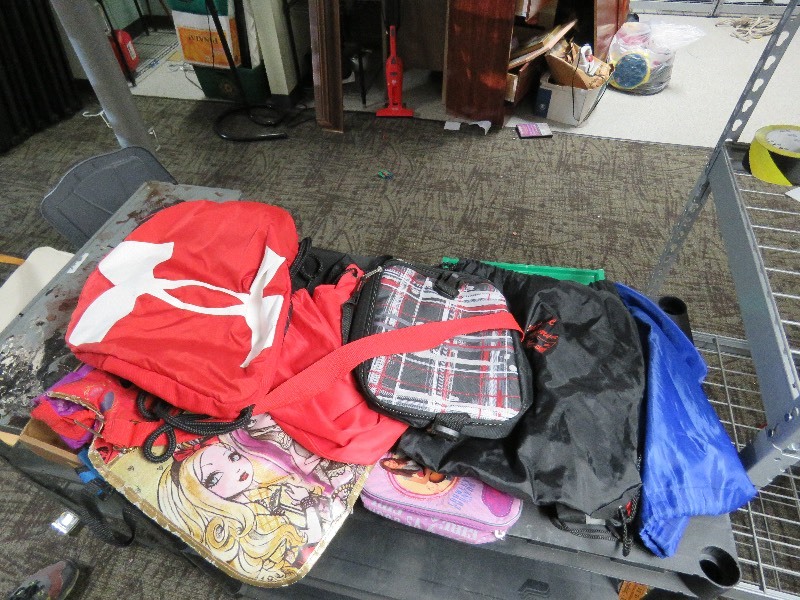 Large lot of drawstring backpacks