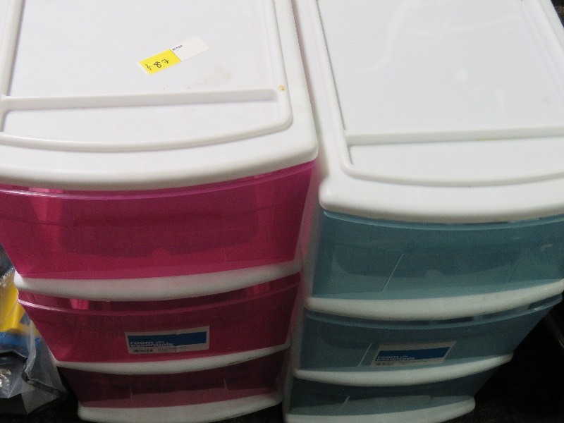 Plastic 3-drawer storage