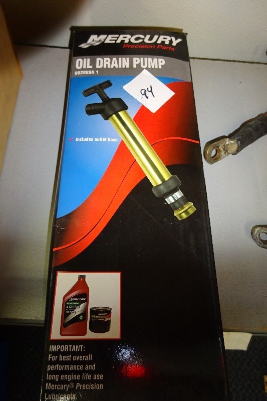 lot 94 image: Mercury oil drain pump