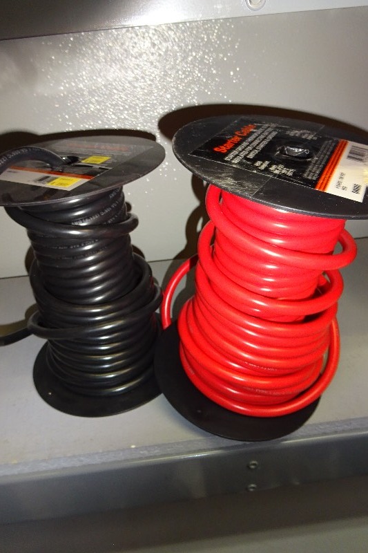 lot 104 image: 2 spools of 4 gauge wire