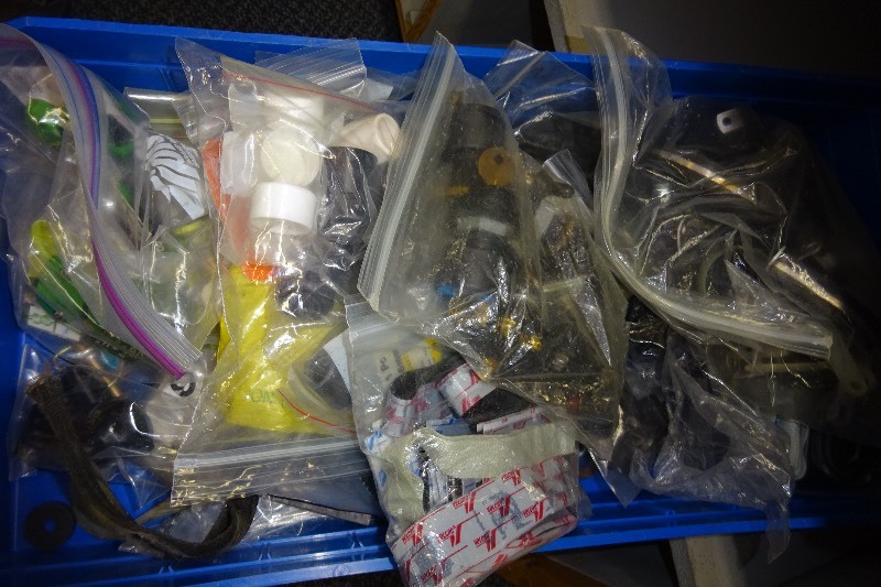 lot 122 image: Misc. hoses, rubber caps, starter ignitions, clamps