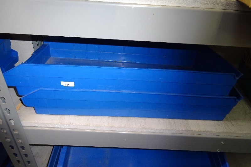 lot 150 image: Lot of plastic parts bins