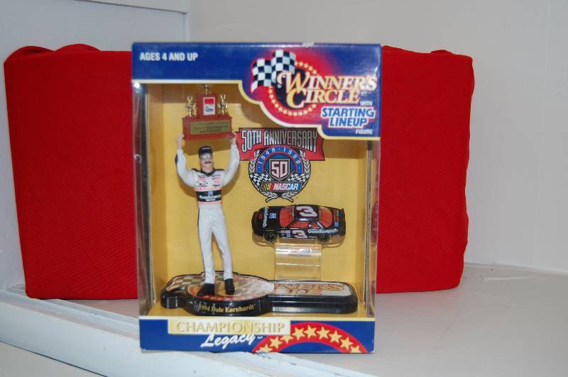 lot 28 image: Dale Earnhardt Action Figure with Car