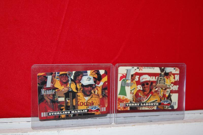 lot 38 image: NASCAR Phone Calling Cards