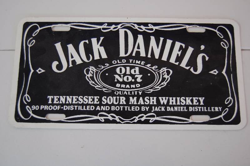 lot 149 image: Jack Daniels License Plate