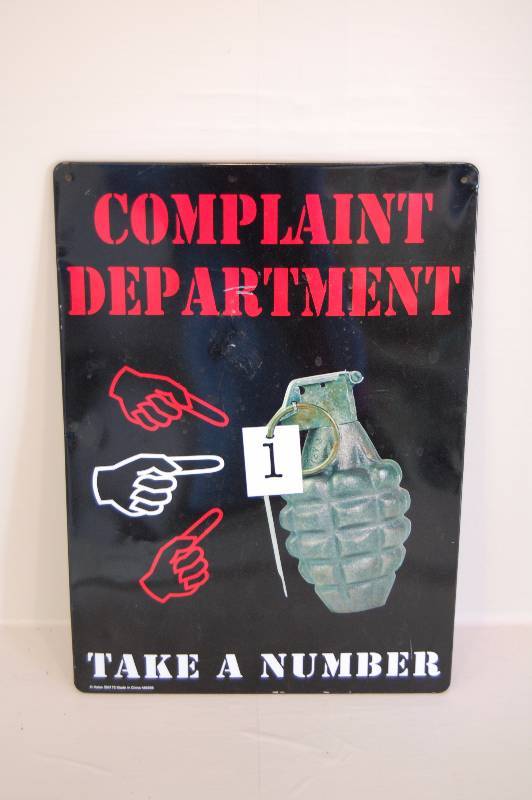 lot 150 image: Metal Sign