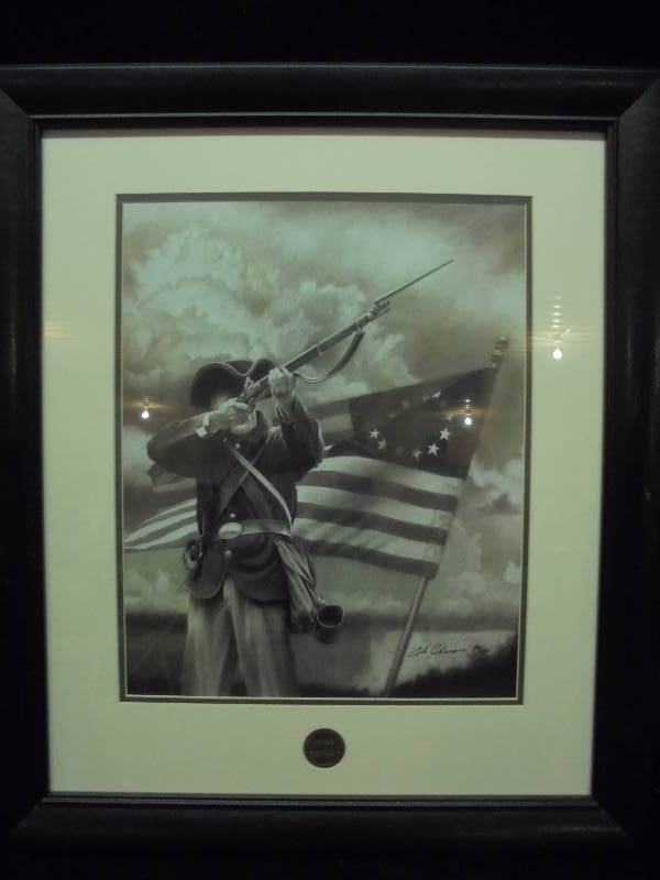 lot 6 image: Framed Art - NRA Allegiance