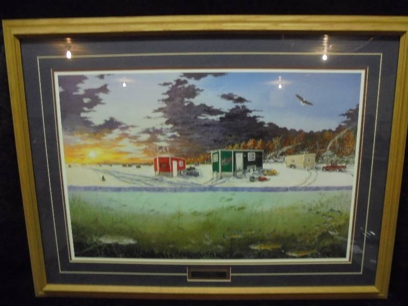 lot 7 image: Framed Art - Ice Castles by Donald Blakney