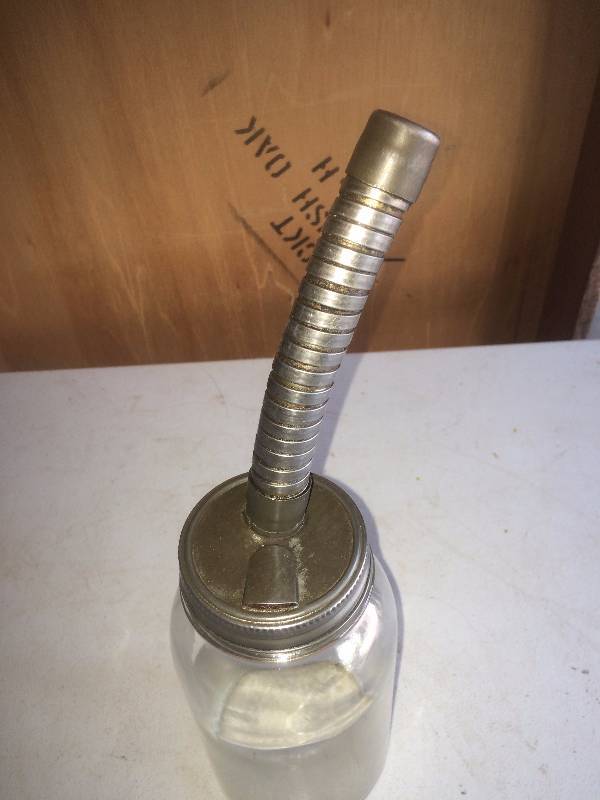 Vintage Oil Jar and Spout