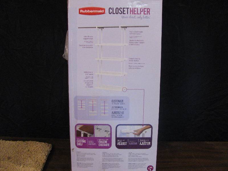 Rubbermaid closet helper (4 shelf0