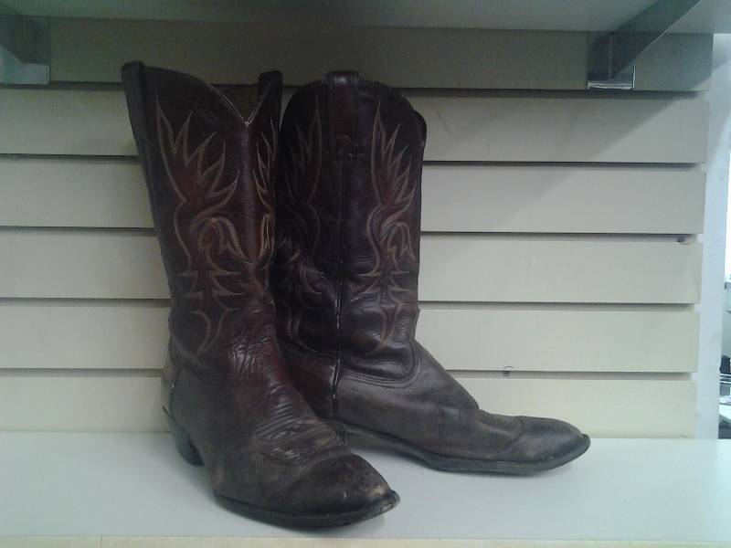 Mens Leather Western Cowboy Boots