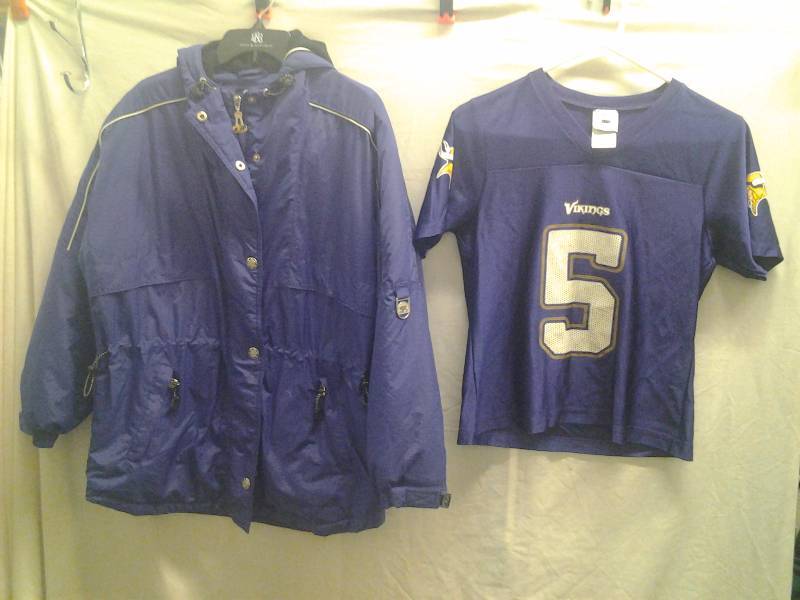 Vikings Jersey Ladies Small, Purple Ladies Starter Jacket Size Small
