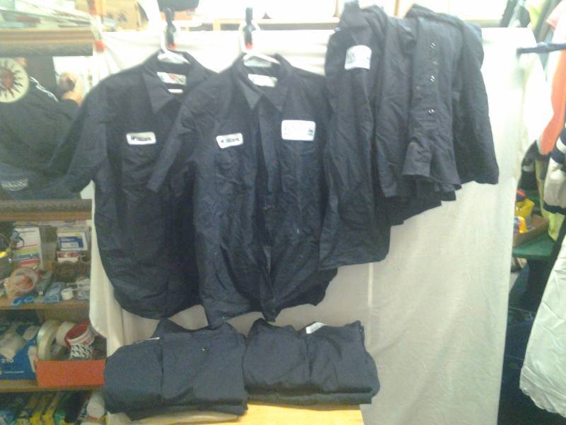 Uniforms- 5-Shirts XL, 4 Pants 36x33 & 34