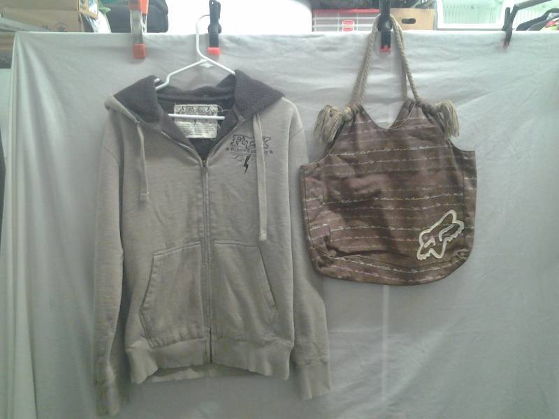 Fox Racing Fleece Lined Hoodie & Handbag