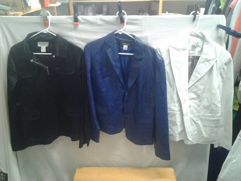 2-Leather, 1-Other Ladies Jackets Size Large