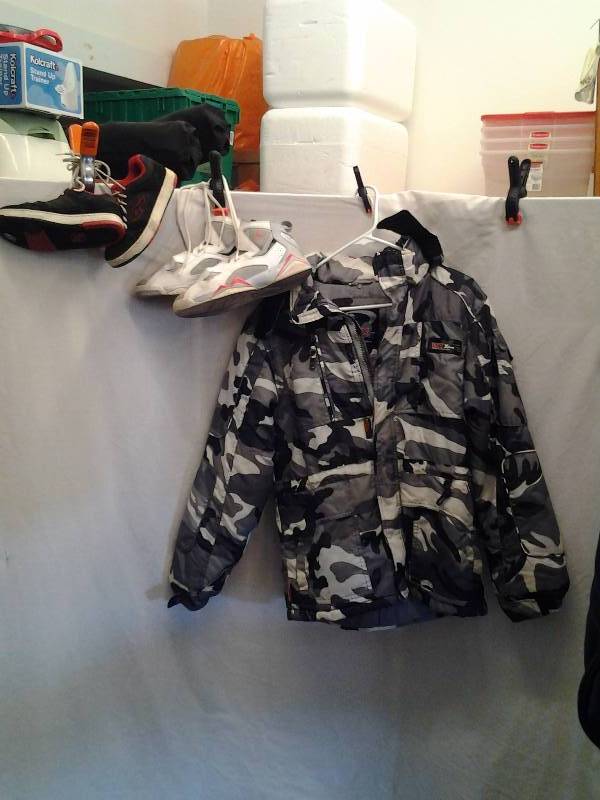 Boys Jacket Size 14-16,2 Pair Boys Shoes size 6 & 12