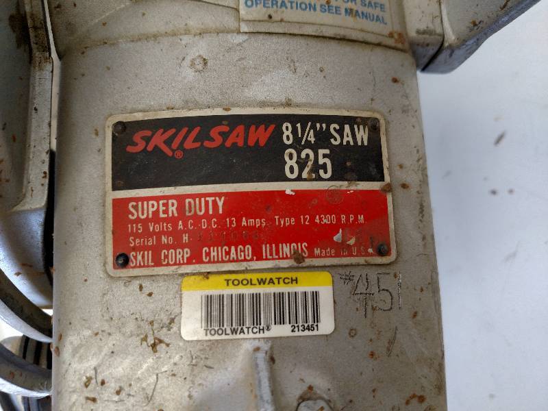 lot 39 image: Skilsaw Model 825 Super Duty 8 14...