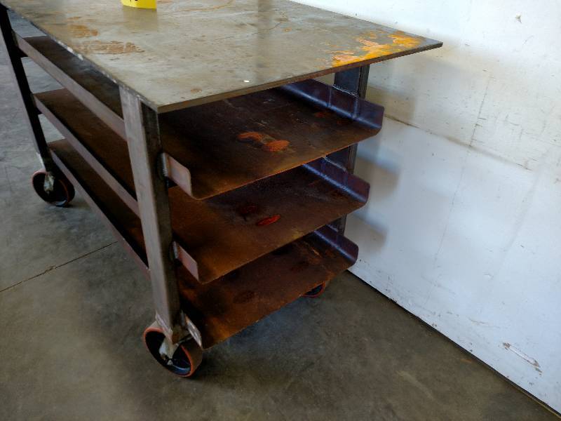 lot 10 image: Heavy Duty Welding Cart, 30 x 66 x ...